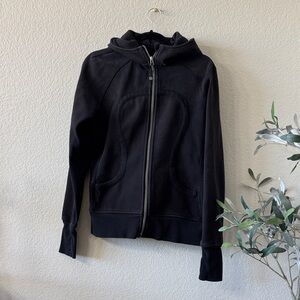 Lululemon Black Zip-Up scuba Hoodie